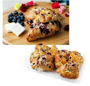 ブルーベリー＆クリームチーズ スコーン 8個入り パン 朝食 おやつ ティータイム 焼き菓子 スイーツ デザート 洋菓子 温め 電子レンジ 賞味期限 ベーカリー 種類 ブルーベリとクリームチーズのスコーン 風味 味わい コク 味 バター 香り【Costco コストコ】のサムネイル