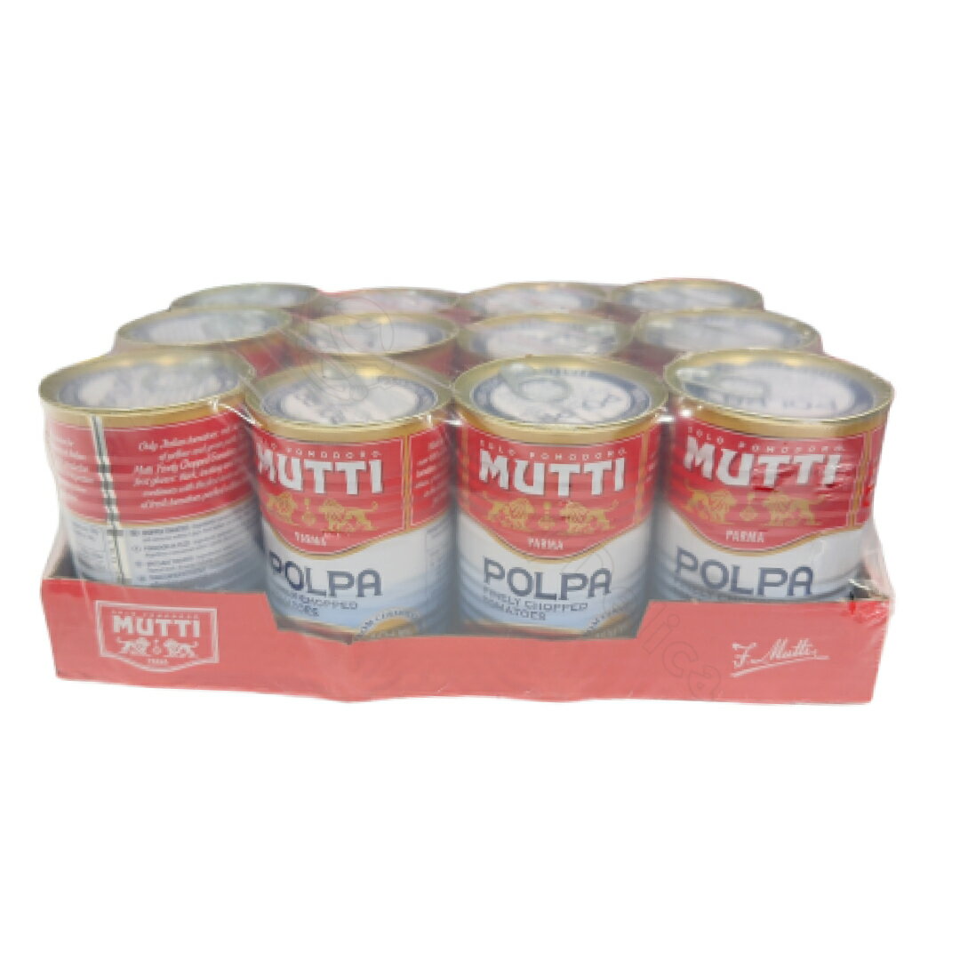 MUTTI POLPA ファインカットトマト 400g×12缶 イタリア産 缶詰 長期保存 トマトジュース トマト缶 完熟..