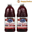 楽天Happy Delicaカークランド オーシャンスプレー クランベリー ジュース 2.83L×2本 OCEAN SPRAY 大地 北海道 効果 カルディ ドライフルーツ スイートポテト カクテル 飲み方 成城石井 カフェ 赤紫 アレルギー Amazon 青森 味 アントシアニン 冬 物産展 高砂 育て方 【Costco コストコ】