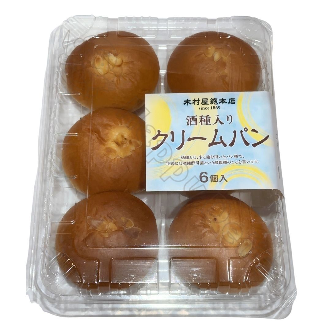 木村屋總本店 酒種入り クリームパン 6個入り おやつ お菓子 朝食 ベーカリー 食品【Costco コストコ】