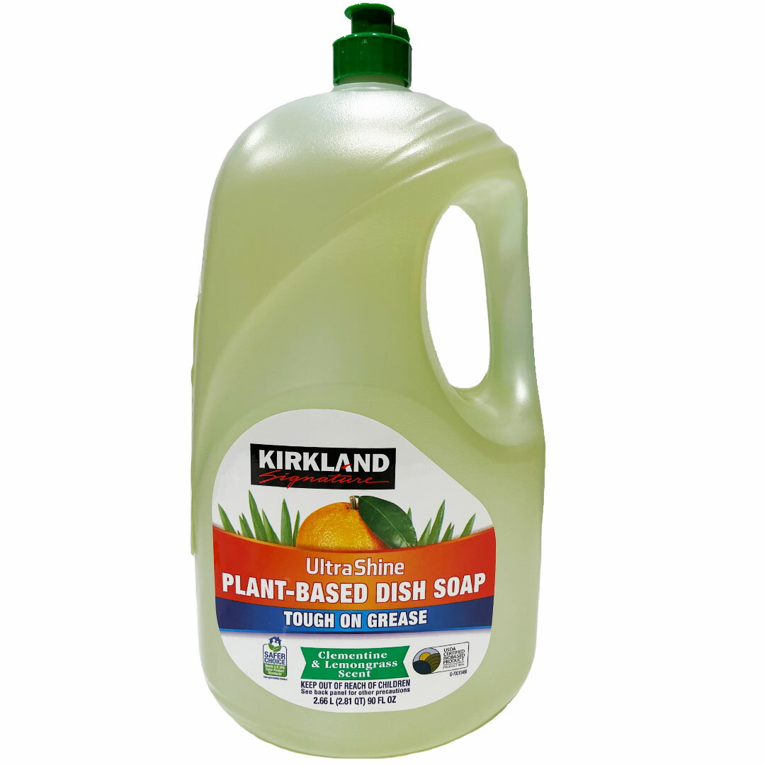 カークランドシグネチャー プラントベース 2.66L 食器用洗剤 弱アルカリ性 大容量 レモングラスの香り キッチン 台所用品【Costco コストコ】のサムネイル