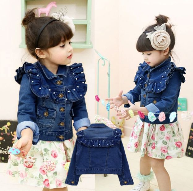 デニムジャケット 子供服 デニム ジャケット 女の子 デニム ジャケットジュニア コート 子供 アウター 冬 子供服 キッズコート キッズジャケット ガールズジ...