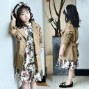 【ネコポス便 送料無料】子供服 トレンチコート フート付きアウター 子供 トレンチ コート 春秋コート 子供 スプリングコート【数量限定:3,542円⇒2,98...