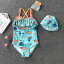 【アウトレット水着・新品】子供 水着 女の子 ワンピース型水着 キッズ 水着 子供水着 子供用 水着 キッズ用水着 キッズ水着 こども水着女の子 子ども水着 プール 水着 海 帽子付き 子供水着 UPF50+【タグが切れています】