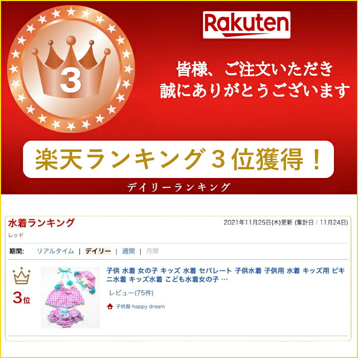 【在庫一掃】キッズ 水着 女の子 セパレート フリル ギンガムチェック ポンポン 帽...