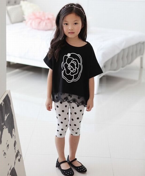 【楽天1位】 在庫限り 子供服 女の子 夏服 セットアップ キッズ レギンス 2点セッ...