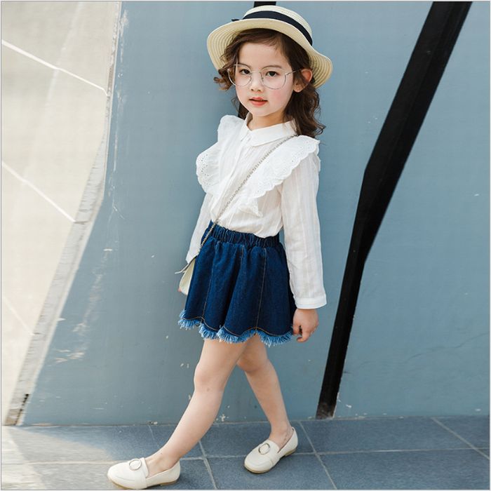 【楽天1位】 子供 デニムスカート 女の子 スカート 子供服 デザインデニム キッズ ...
