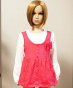 ★リボン&ラインストーン付き超可愛い重ね着風Tシャツ★Tシャツ 女の子 子供 Tシャツ 子供用 キッズ Tシャツ プレゼント 女の子 120cm 子供服(4)