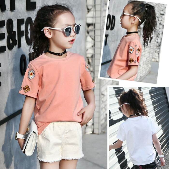 子供服 Tシャツ 女の子 半袖 子供 Tシャツ 子供服 半袖 Tシャツ デザイン ショート...