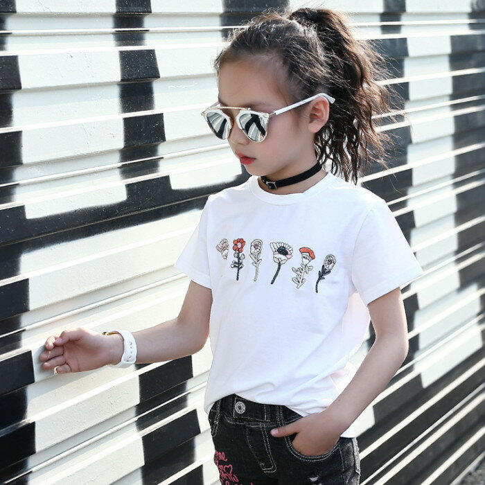 子供服 Tシャツ 女の子 半袖 子供 Tシャツ 子供服 半袖 Tシャツ デザイン ショート...