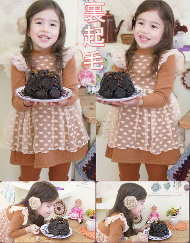 【在庫一掃】裏起毛ワンピース 女の子 子供ワンピース 子供服 冬 長袖ワンピース 裏起毛あたたかワンピ..