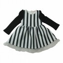 【訳あり/多少汚れ】子供服 ワンピース 女の子 長そで 子供 ワンピース ストライプ キッズ ワンピース 長そで 子供服 ストライプ モノトーン 子供服