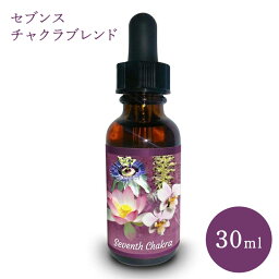 セブンスチャクラ ブレンド 第七チャクラ パワーオフブラワーヒーリングエッセンス 30ml アメリカフラワーエッセンス イーシャラーナー パワーオフブラワーヒーリング オーラ浄化 贈り物に最適 セラピー リラックス 瞑想 セルフケア 癒し