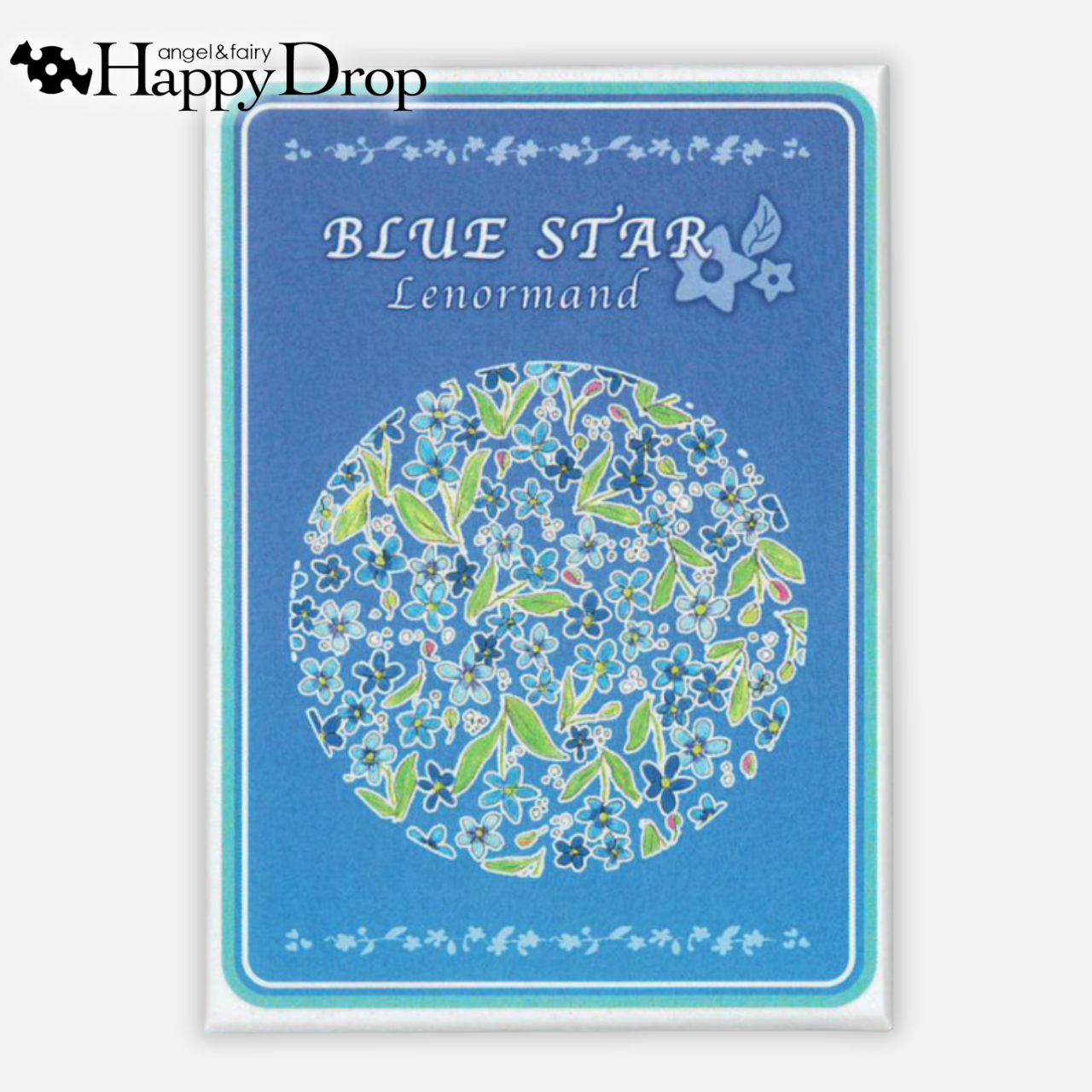 【ご予約商品 3月14日(土)より発送予定】BLUE STAR Lenormand ブルースタールノルマン ルノルマンカード 日本語版 キーワード付き簡易説明書 ミニルノルマンお守りみくじ付き 正規品 美しい きれい かわいい おすすめ 恋愛 仕事 人生 オラクルカード タロットカード 花 青