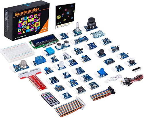 SunFounder Raspberry Pi 用のセンサーキット 37 IN 1 37モジュール入り ラズベリーパイ スターター 実例で学ぶ 電子工作 GPIO拡張