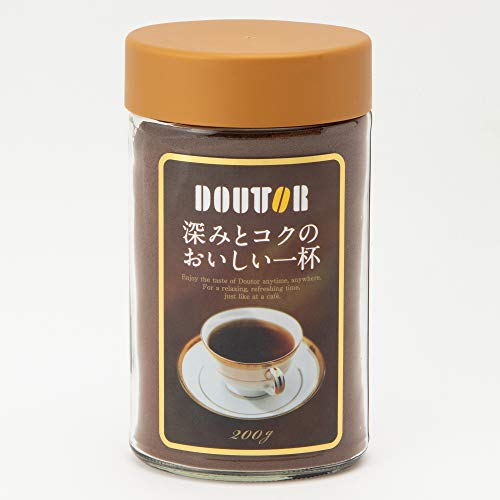 ドトールコーヒー インスタントコーヒー 深みとコクのおいしい一杯(SD) 200g ×2個