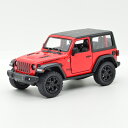 【送料無料】ジープ ラングラー ルビコン ハードトップ 1/34 JEEP レッド JEEP kinsmart キンスマート プルバックカー ミニカー