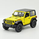 【送料無料】ジープ ラングラー ルビコン ハードトップ 1/34 JEEP イエロー JEEP kinsmart キンスマート プルバックカー ミニカー
