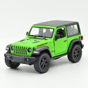 【送料無料】ジープ ラングラー ルビコン ハードトップ 1/34 JEEP グリーン JEEP kinsmart キンスマート プルバックカー ミニカー