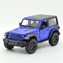 【送料無料】ジープ ラングラー ルビコン ハードトップ 1/34 JEEP ブルー JEEP kinsmart キンスマート プルバックカー ミニカー