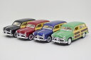 【送料無料】1963 フォード ウッディワゴン 1/40 4色セット kinsmart FORD Woody Wagon キンスマート プルバックカー