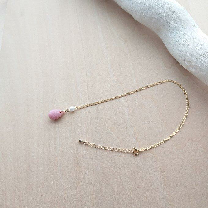 ネックレス 桜貝 (チップ＆パウダー) パール ティアドロップ 雫 さくら貝 サクラ貝 220408G プレゼント..