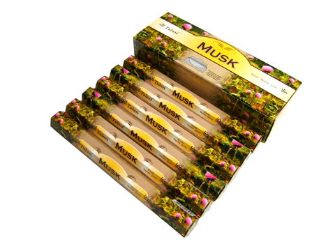 お香 ムスク香 スティック TULASI MUSK インセンス インド香 アジアン雑貨 6箱セット ポスト投函配送選択で送料無料 他商品同梱不可です
