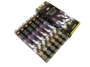 お香 シルバーレイン香 スティック /HEM SILVER RAIN/インセンス/インド香/アジアン雑貨(6箱セット!ポスト投函配送選択で送料無料/他商品同梱不可です!)