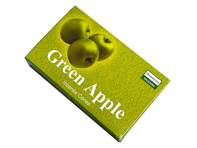 お香 ダルシャン グリーンアップル香コーンタイプ /DARSHAN GREEN APPLE CORN/インセンス/インド香/アジアン雑貨 ポスト投函配送選択可能です/6箱毎に送料1通分が掛かります 