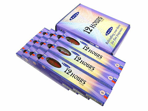 お香 12アワーズ香 スティック SATYA 12HOURS インセンス インド香 アジアン雑貨 12箱セット ポスト投函配送選択で送料無料 他商品同梱不可です