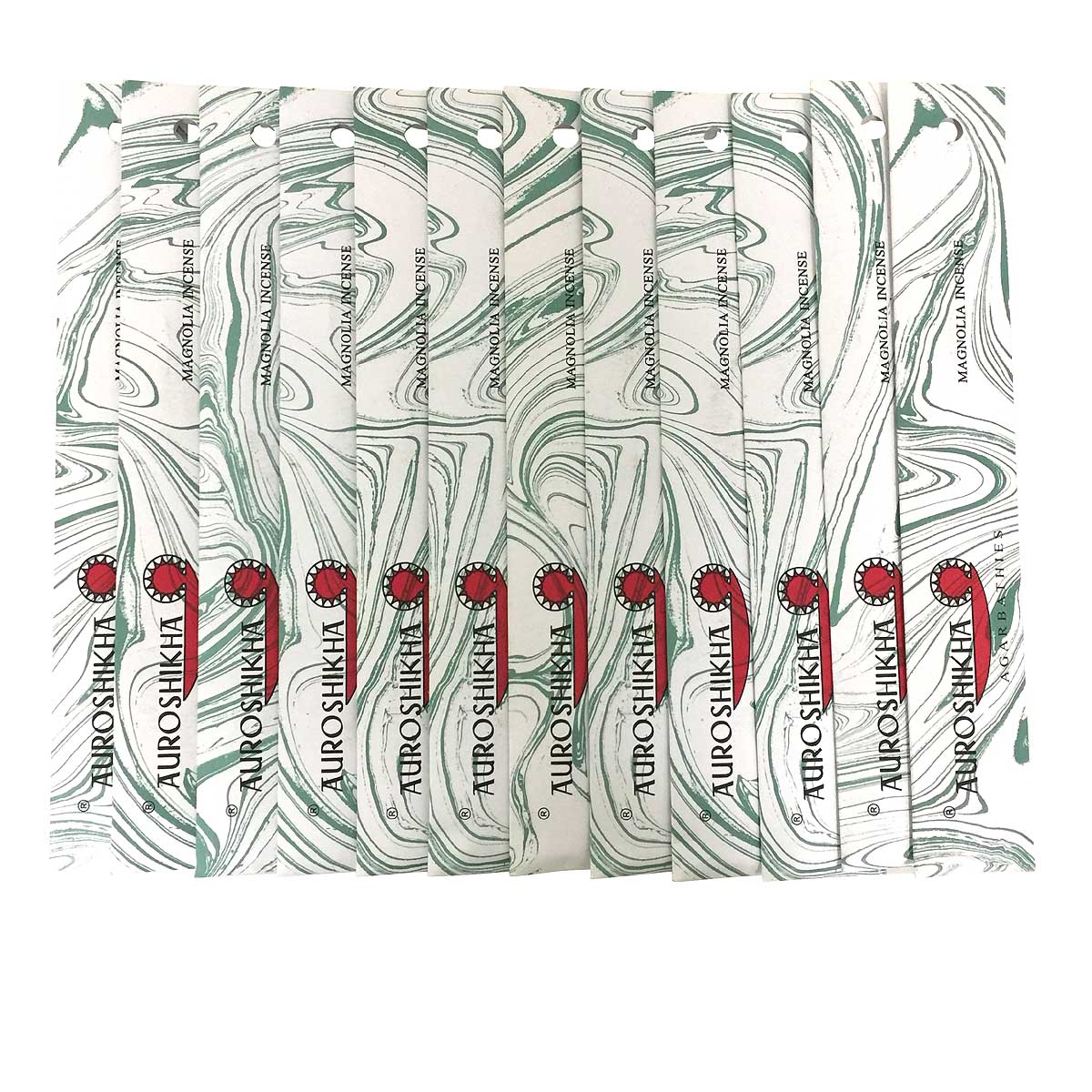 AUROSHIKHA オウロシカ(MAGNOLIAマグノリア12個セット) マーブルパッケージスティック /インセンス/インド香