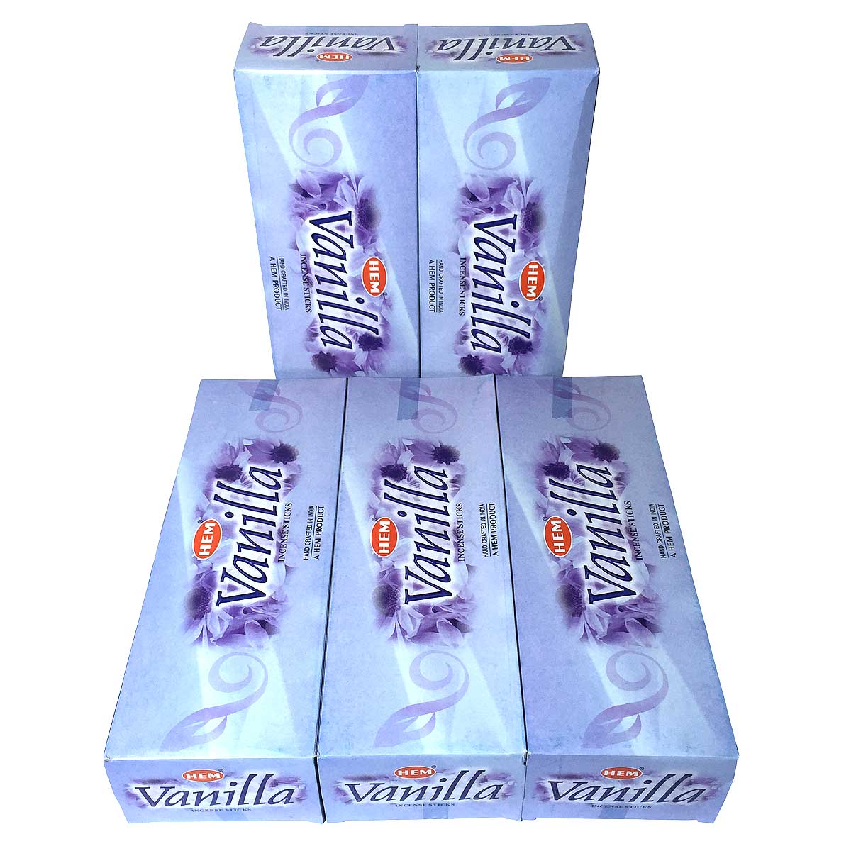 お香 バニラ香 スティック 卸おまとめプライス5BOX 30箱 HEM VANILLA インド香 送料無料