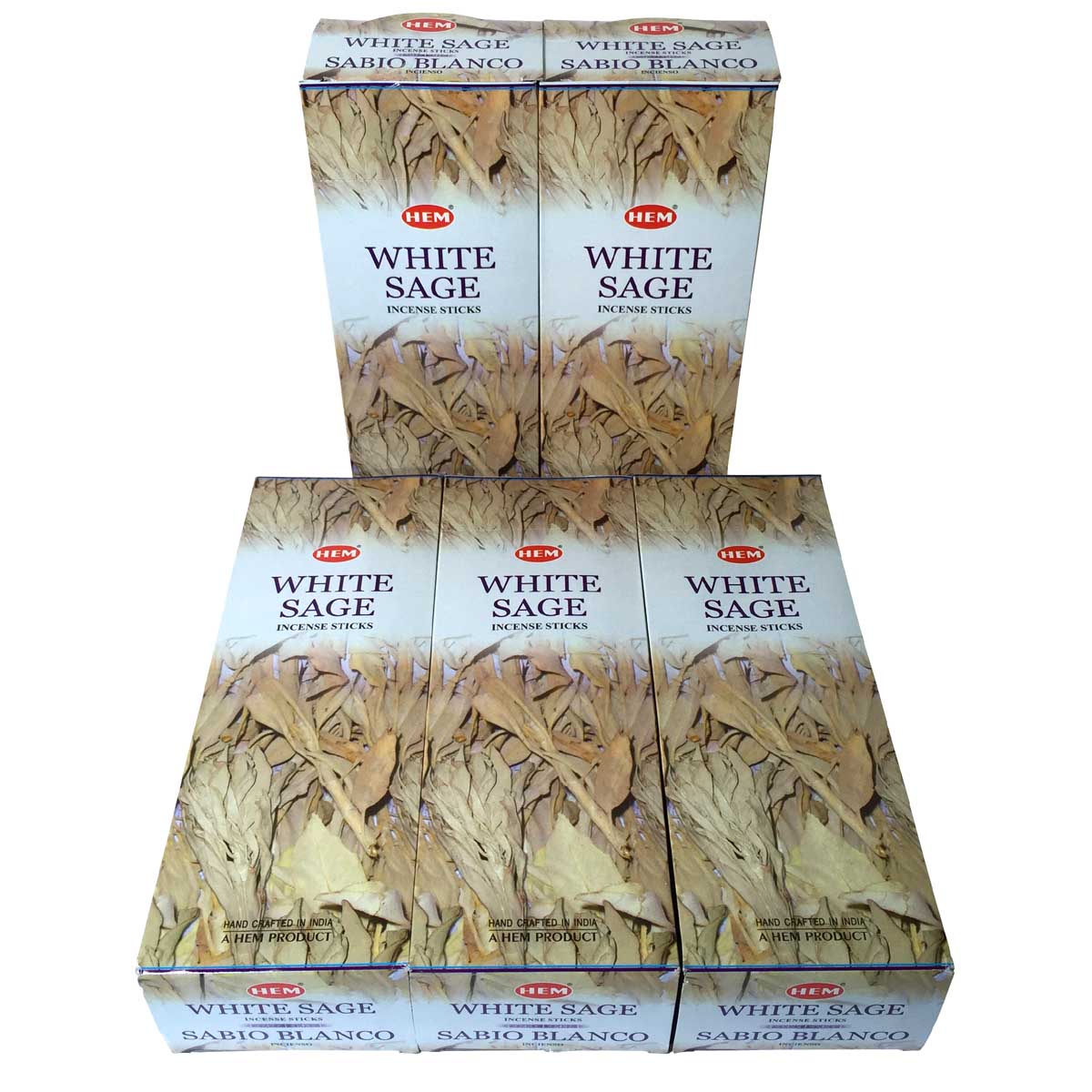 お香 プレシャス ホワイトセージ香 スティック 卸おまとめプライス5BOX 30箱 HEM PRECIOUS WHITE SAGE インド香 送料無料