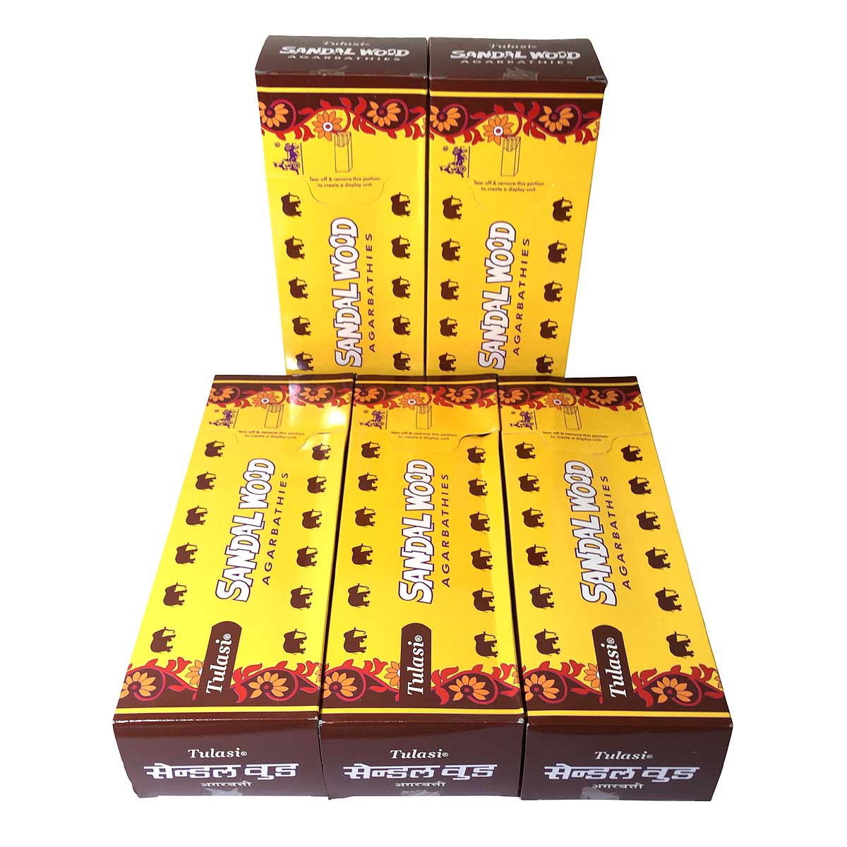 お香 サンダルウッド香 スティック 卸おまとめプライス5BOX 30箱 TULASI SANDAL WOOD インド香 送料無料