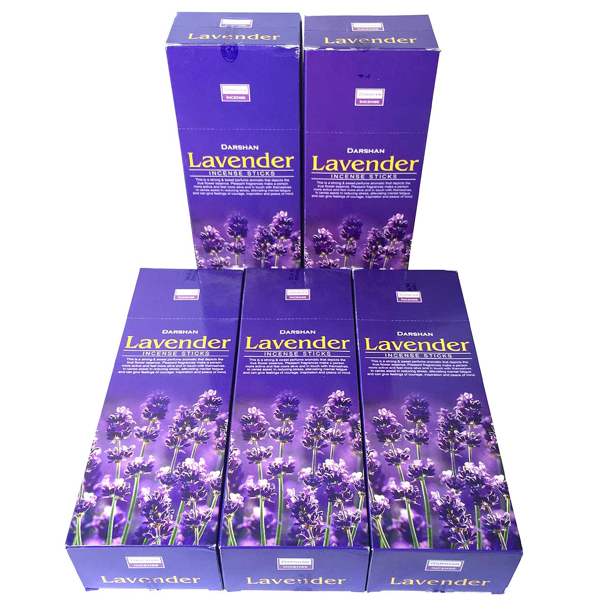 お香 ダルシャン ラベンダー香 スティック 卸おまとめプライス5BOX 30箱 DARSHAN LAVENDER インド香 送料無料