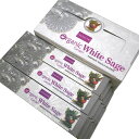 お香 オーガニックガーデンホワイトセージ香 スティック NANDITA ORGANIC GARDEN WHITE SAGE インセンス インド香 アジアン雑貨 12箱セット ポスト投函配送選択で送料無料 他商品同梱不可です