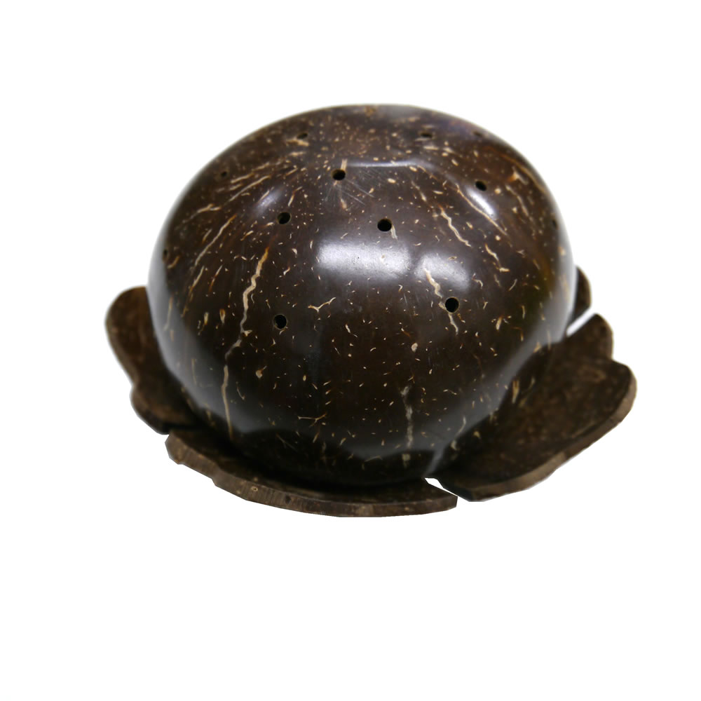 Bタイプ ココナッツインセンスホルダー 下皿に空気取り入れ穴があるタイプ 香皿 お香たて インド香のお香立てに ポスト投函配送不可