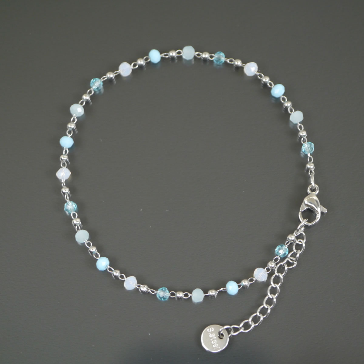 ステンレス製 ブレスレット サージカルステンレス SUS304 金属アレルギー レディース シンプル シルバー チェーン 大人 アンクレットhappyhour accessory 50020011