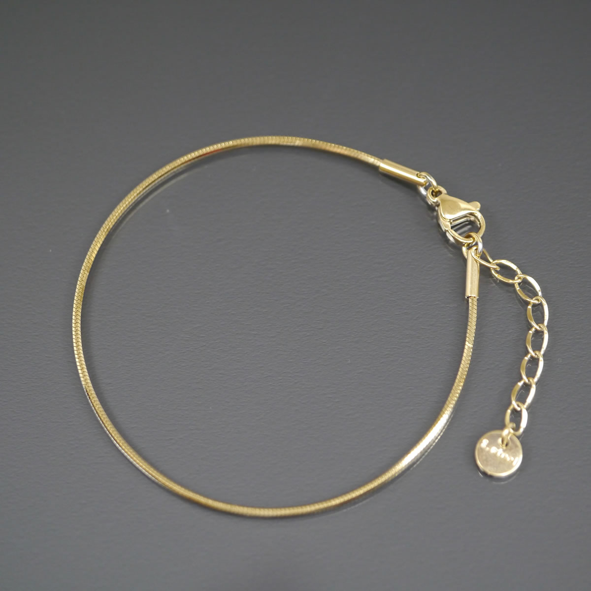 ステンレス製 ブレスレット サージカルステンレス SUS316L 金属アレルギー レディース シンプル ゴールド シルバー チェーン 大人 アンクレットhappyhour accessory 50020021