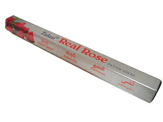 お香 リアルローズ香 スティック /TULASI REAL ROSE/インセンス/インド香/アジアン雑貨（ポスト投函配送選択可能です/6箱毎に送料1通分が掛かります）