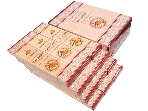 お香 アーユルベーディックチャンダン香 オールナチュラル&オールハンドメイドインセンス A.S.A.W AYURVEDIC CHANDAN インセンス インド香...