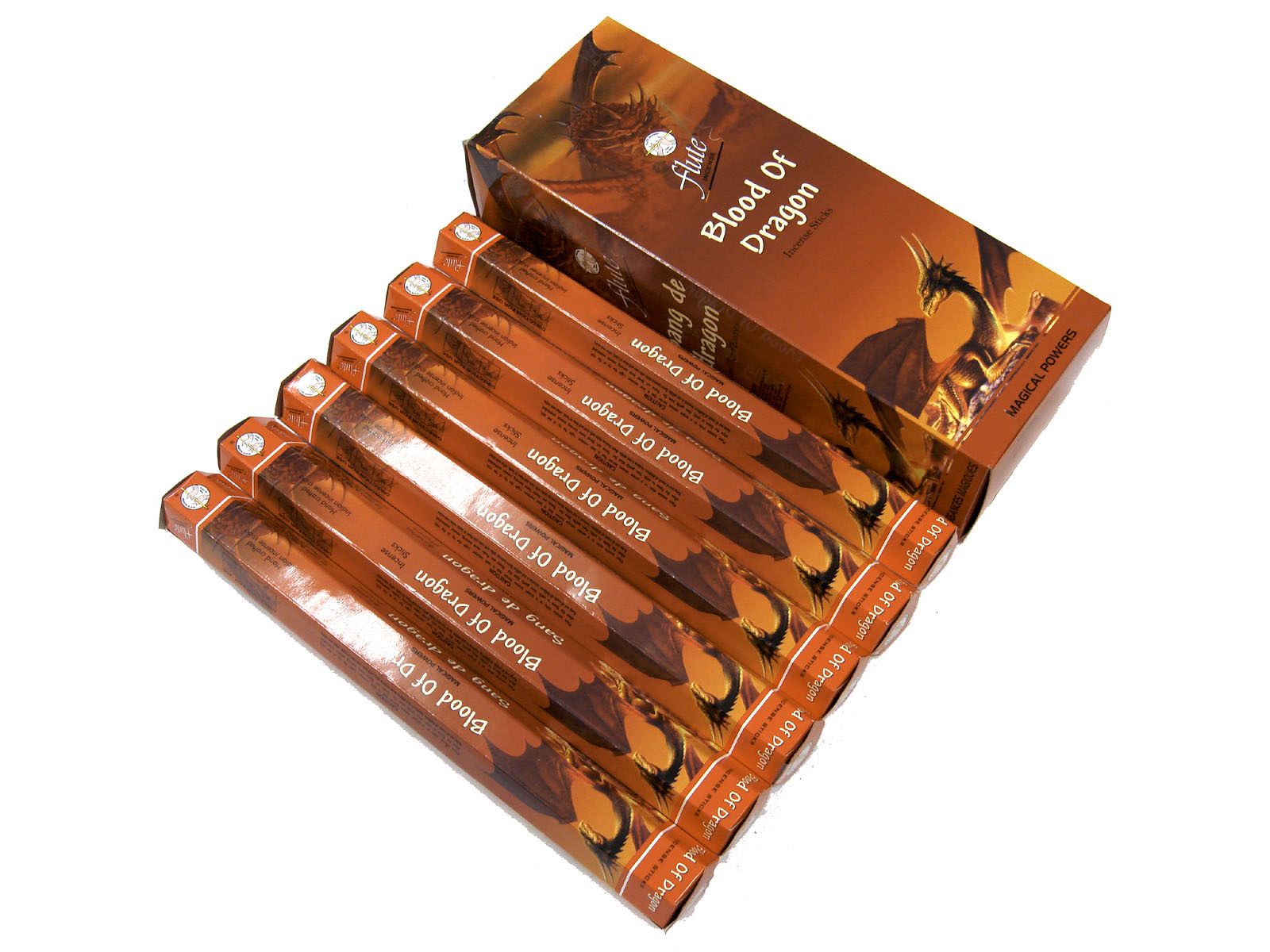 お香 ブラッド オブ ドラゴン香 スティック FLUTE BLOOD OF DRAGON インセンス インド香 アジアン雑貨 6箱セット ポスト投函配送選択で送...