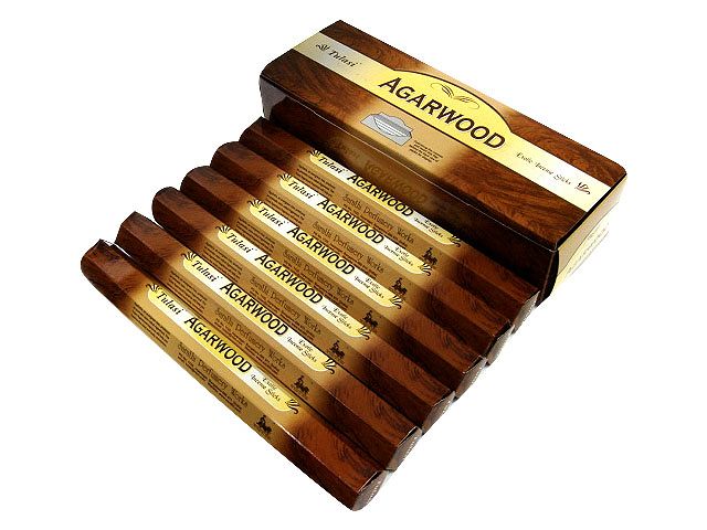 お香 アガーウッド香 スティック TULASI AGARWOOD インセンス インド香 アジアン雑貨 6箱セット ポスト投函配送選択で送料無料 他商品同梱不可で...
