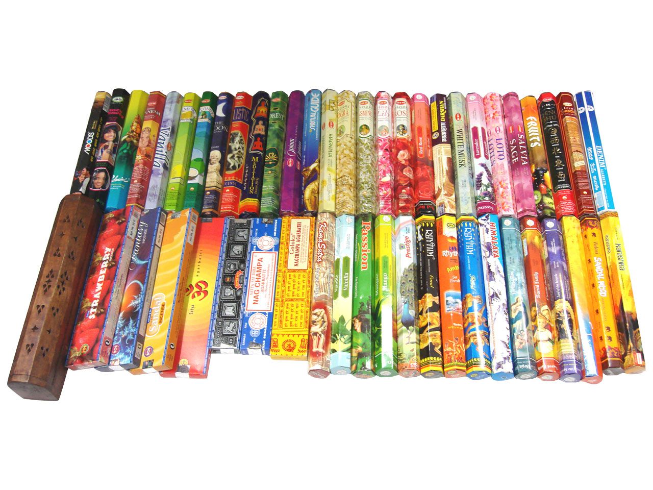 お香 本気のお香好きの為のヘキサボックス50箱&ボックス型お香たてセット 送料無料 スティック お試し インセンス 白檀 インド香