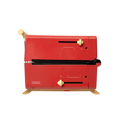 PRISMATE(プリズメイト)グリルホットサンドメーカー3種のプレートと楽しく使えるレシピブック付PR-SK033(RD(レッド))