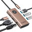 ORICO USB C ハブ 6-IN-1 3*USB3.0 2.5GBPSイーサネット 4K@30HZ HDMI出力 100W PD充電 LAN変換アダプ 5GBPSデータ転送 セルフパワー/バスパワー両対応