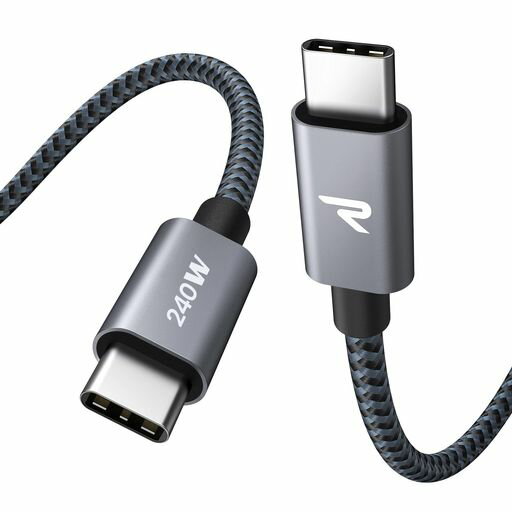 240WRAMPOWUSBCケーブルPD3.0対応超高速充電USB-C&USB-Cケーブルデータ転送断線防...