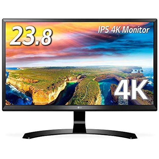 LG j^[ fBXvC 24UD58-B 23.8C`/4K(3840~2160)/IPS /HDMI~2ADISPLAYPORT/u[Cgጸ@\