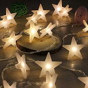 星形30LEDライトパーティーの電池式装飾ライト4.5メートル屋外屋内にも適用クリスマスストリングライトパーティーデコレーション(2ウォームホワイト4.5M)