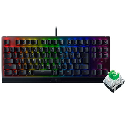 RAZER Q[~OL[{[h eL[X JjJL[{[h BLACKWIDOW V3 TENKEYLESS JP - GREEN SWITCH JjJ O[ NAnEWO CHROMA RGB ϋvA~gbvv[g